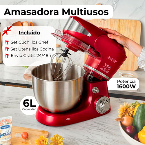 Amasadora Multifunción | Regalo Set Cuchillos + Utensilios
