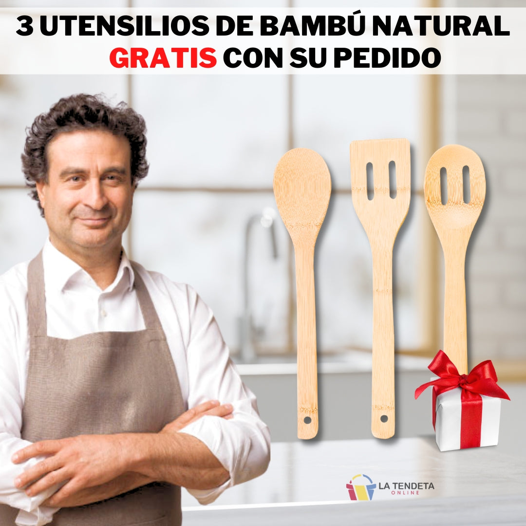 Freidora de Aire 8L Multisusos + Set de Cuchillos y Utensilios de Cocina
