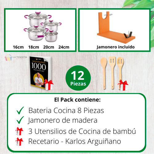 Batería Elitechef con jamonero