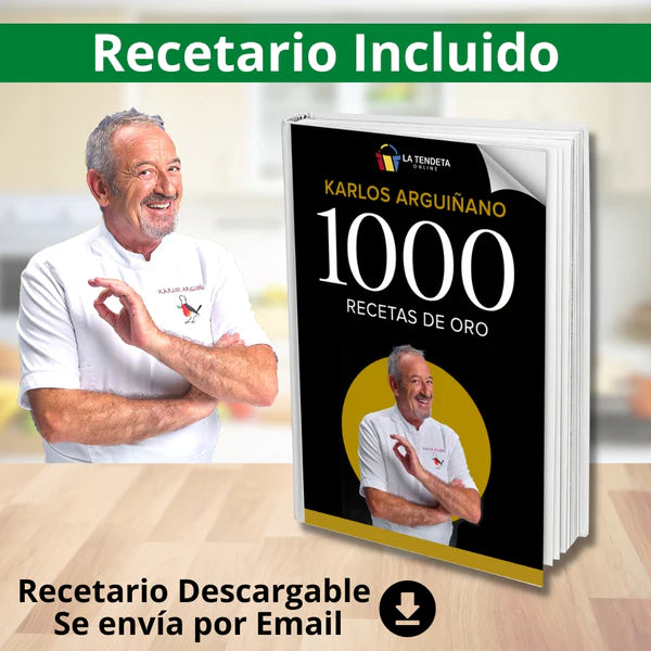 Batería Elitechef con cuchillos y utensilios de cocina