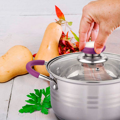 Batería Elitechef con cuchillos y utensilios de cocina
