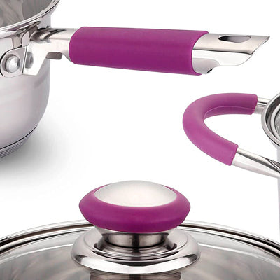 Batería Elitechef con cuchillos y utensilios de cocina