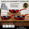 *Juego sartenes con cuchillos y utensilios RL*