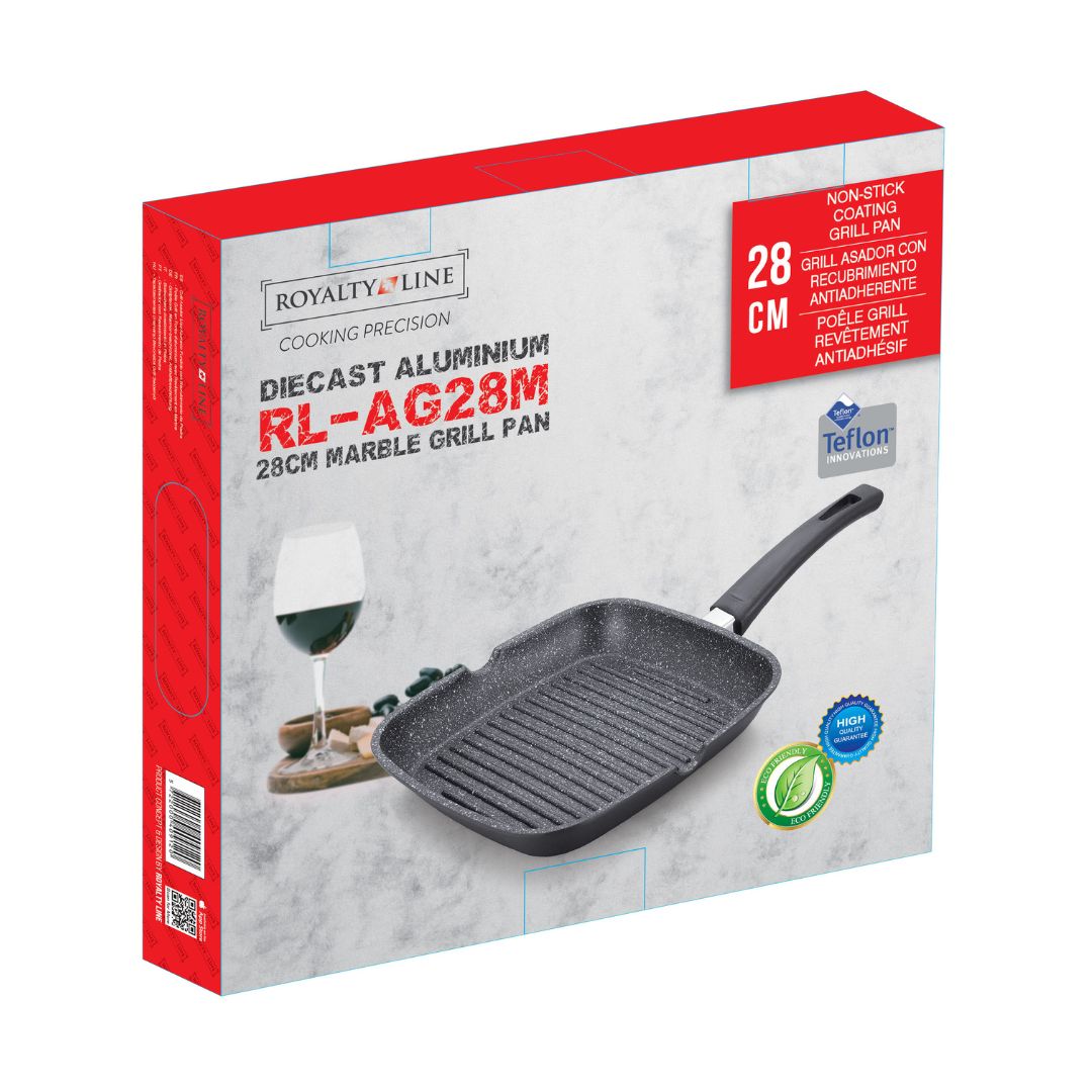 Sartén Grill Antiadherente de 28 cm – Cocina sin Límites