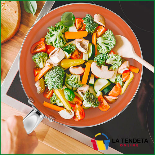 Batería de cocina color cobre (12 Piezas)