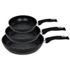 Set de 3 Sartenes Antiadherentes (20, 24 y 28 cm) + Utensilios de Cocina y Recetario Gratis