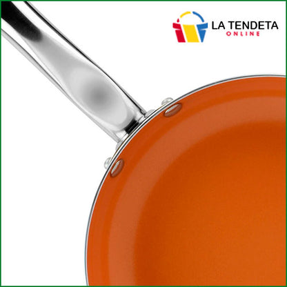 Batería de cocina color cobre (12 Piezas)