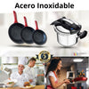 Olla a presión 4L con Set de Sartenes Antiadherentes.