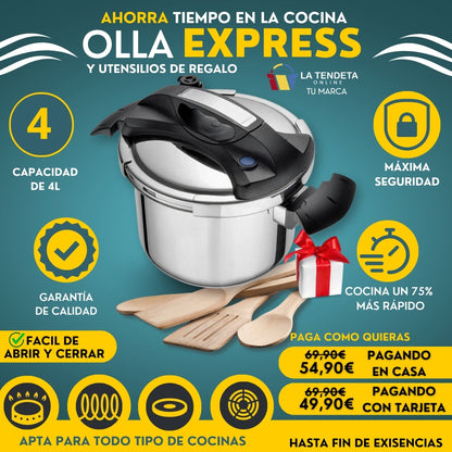 Olla a presión | 4 Litros + Regalo
