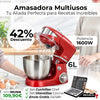 Robot Amasadora Multifunción 6L, 1600W, Royalti Line