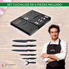 Freidora de Aire 8L Multisusos + Set de Cuchillos y Utensilios de Cocina